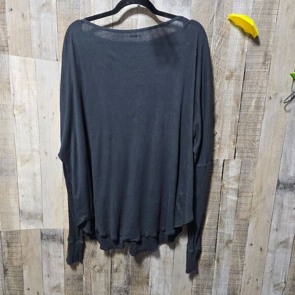 ABLE Black Julia Anywhere Button Down Cardigan Top - Picture 4 of 6